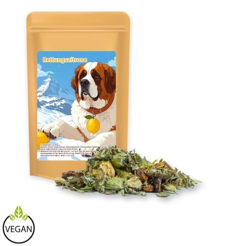 Herbal tea mountain tea & citrus, ca. 11g, mini stand up pouch with label