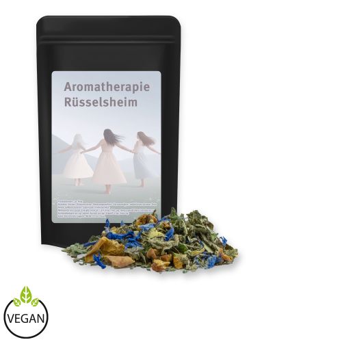 Herbal tea harmony, ca. 15g, mini stand up pouch black with label