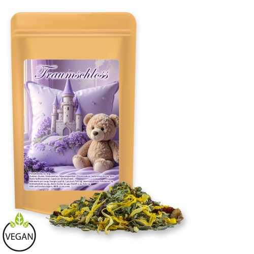 Herbal tea lavender, ca. 21g, midi stand up pouch with label