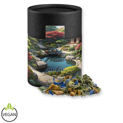 Herbal tea harmony, ca. 30g, cardboard can midi black