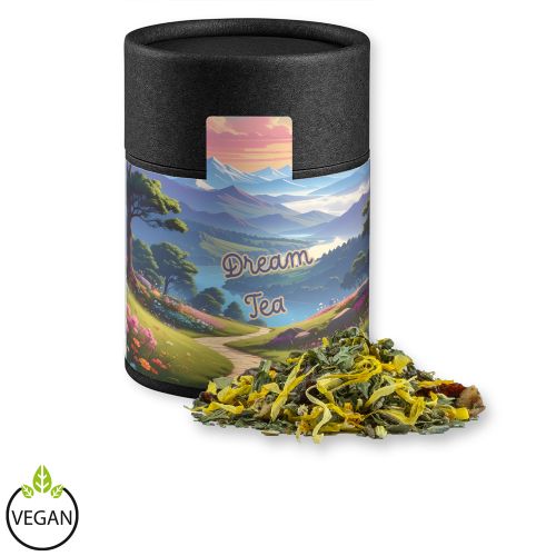 Herbal tea lavender, ca. 27g, cardboard can midi black