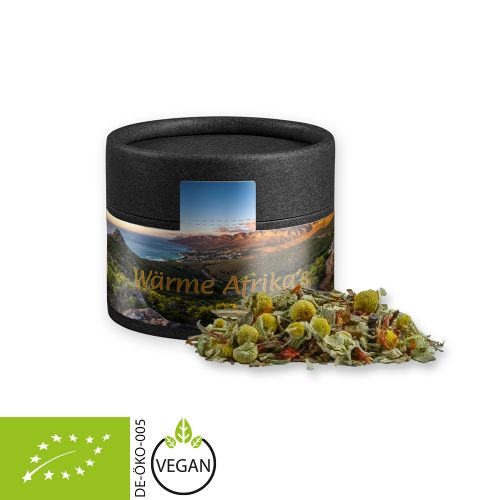 Organic rooibos tea relaxation time, ca. 20g, cardboard can mini black