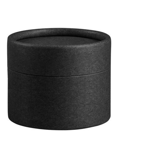 Packaging, cardboard can mini black