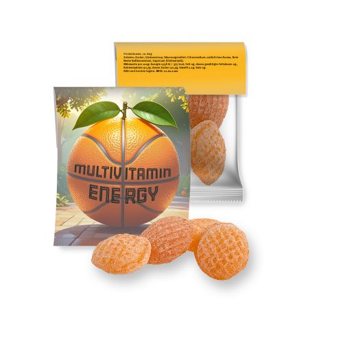 Multivitamin sweets, ca. 17g, express midi bag with promotional flyer