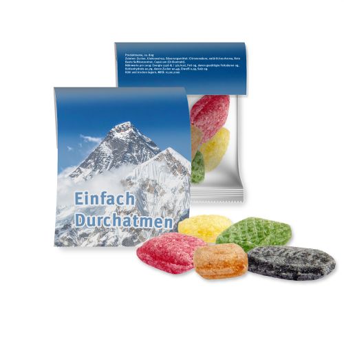Cough sweets, ca. 17g, express midi bag with promotional flyer