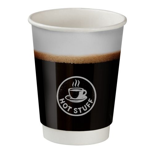 Double wall cardboard cup 300ml, maxi double wall cup