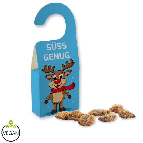 Burnt almonds with no added sugar, ca. 15g, door hanger folded box