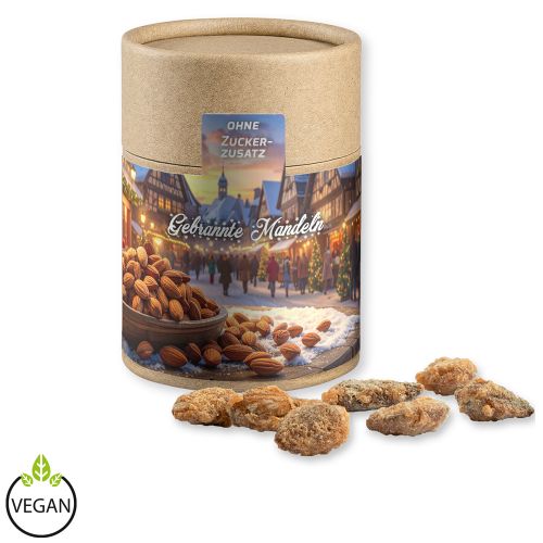 Burnt almonds with no added sugar, ca. 80g, cardboard can midi