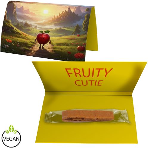 Apple Fruit Strip, ca. 5g, express promotional card A5 folded with print